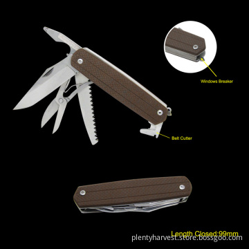 Multi Function Survival Knife with G10 Handle (#6192)